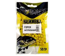 LION BAITS Горох насадочный "Наживка" натуральный "Натуральный" 50гр, фото 