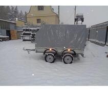 Прицеп автомобильный "Сайгак" 2.5х1.5 - тент и каркас 1100мм, фото 