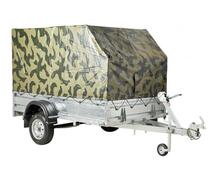 ПРИЦЕП КМЗ КВАДРО 7194 С2 с тентом и каркасом 1100 см колесо 16, фото 