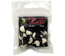 Lion Baits Бойлы плавающие двухцветные (Pop-Up) для Zig-Rig бело-черные 12 мм, 9 шт., Цвет: Белый/Черный, Вкус: без вкуса, Диаметр (мм): 12, Серия: Pop-up, фото 