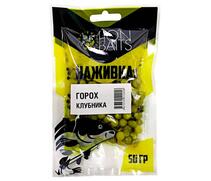 LION BAITS Горох насадочный "Наживка" натуральный "Клубника" 50гр, фото 