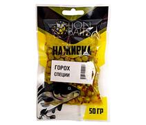 LION BAITS Горох насадочный "Наживка" натуральный "Специи" 50гр, фото 