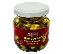 Lion baits Кукуруза натуральная в стеклянной банке "Кукуруза" 110мл, фото 