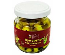 Lion baits Кукуруза натуральная в стеклянной банке "Анис" 110мл, фото 