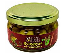 Lion baits Кукуруза натуральная в стеклянной банке "Кукуруза" 120мл, фото 