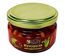 Lion baits Кукуруза натуральная в стеклянной банке "Слива" 120мл, фото 