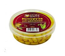 Lion baits Кукуруза натуральная в пластиковой банке "Мед" 125мл, Вкус для группировки: Мёд, фото 