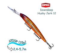 Воблер RAPALA Downdeep Husky Jerk 12, GPSF, Цвет: GPSF, Вес гр: 15, Длина, мм: 120 мм, фото 