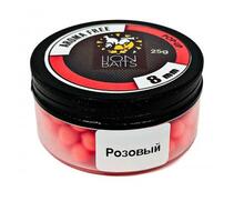 Lion Baits Бойлы плавающие Pop-Up "Aroma Free" (без аромы) розовые 8 мм, Вкус: без вкуса, Расцветка: розовый, Диаметр (мм): 8, фото 