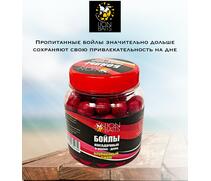 Lion Baits Бойлы насадочные в амино-дипе "Клубничный джем" 14мм 280мл, фото 