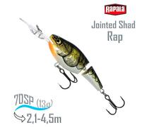 Воблер RAPALA Jointed Shad Rap 07, CW, Цвет: CW, Вес гр: 13, Длина, мм: 70 мм, фото 