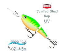 Воблер RAPALA Jointed Shad Rap 07, GTU, Цвет: GTU, Вес гр: 13, Длина, мм: 70 мм, фото 