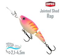 Воблер RAPALA Jointed Shad Rap 07, PTU, Цвет: PTU, Вес гр: 13, Длина, мм: 70 мм, фото 