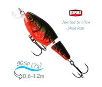 Воблер RAPALA Jointed Shallow Shad Rap 05, RCW, Цвет: RCW, Вес гр: 7, Длина, мм: 50 мм, фото 