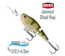 Воблер RAPALA Jointed Shad Rap 07, YP, Цвет: YP, Вес гр: 13, Длина, мм: 70 мм, фото 