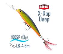 Воблер RAPALA X-Rap Deep 10, HS, Цвет: HS, Вес гр: 13, Длина, мм: 100 мм, фото 