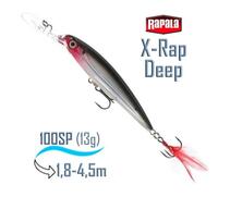 Воблер RAPALA X-Rap Deep 10, S, Цвет: S, Вес гр: 13, Длина, мм: 100 мм, фото 
