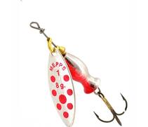 Блесна Mepps Aglia Long Heavy 1+ AG PTS Rouge серебро/красн.точки 12g, фото 