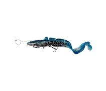 Приманка Savage Gear 3D Line Thru Burbot 36cm 216G Fast Sinking Blue Silver UV, фото 