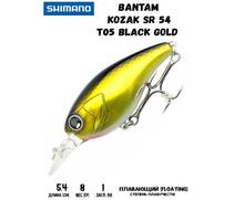 Воблер SHIMANO Bantam Kozak SR 54mm 8g T05 Black Gold, Цвет: T05 Black Gold, Вес гр: 8, Длина, мм: 54 мм, фото 