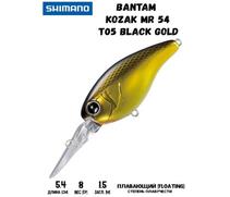 Воблер SHIMANO Bantam Kozak MR 54mm 8g T05 Black Gold, Цвет: T05 Black Gold, Вес гр: 8, Длина, мм: 54 мм, фото 