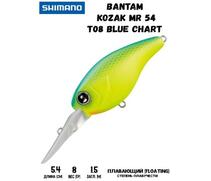 Воблер SHIMANO Bantam Kozak MR 54mm 8g T08 Blue Chart, Цвет: T08 Blue Chart, Вес гр: 8, Длина, мм: 54 мм, фото 