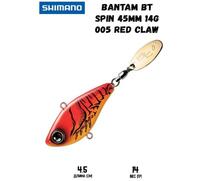 Воблер SHIMANO Bantam BT Spin 45mm 14g 005 Red Claw, фото 