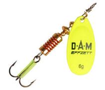 Блесна вращающаяся DAM FZ Fluo Spinner #1 3g S Yellow, фото 