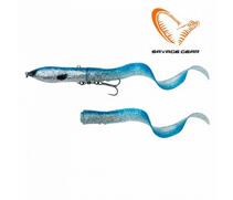 Приманка мягкая SAVAGE GEAR 3D Hard Eel 2+1 17cm 50g SS Blue Silver, фото 