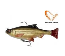 Приманка мягкая SAVAGE GEAR 3D Roach Pulsetail 10cm 17.5g S Rudd 2pcs, фото 