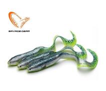 Приманка мягкая SAVAGE GEAR LB Real EEL 15cm 12g Green Yellow Glitter 3pcs Blister, фото 