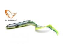 Приманка мягкая SAVAGE GEAR LB Real EEL 20cm 27g Green Yellow Glitter 2pcs Blister, фото 