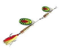 Блесна вращающаяся DAM FZ Tandem Spinner #1 & #3 10g S Fireshark, фото 