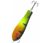 Блесна колебающаяся KUUSAMO PROFESSOR 1 Pearl 115/27 BL/GR/FYe/O-B UV, фото 