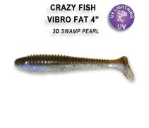 Мягкая приманка CRAZY FISH Vibro fat 4" 15-100-3d-6, фото 