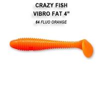 Мягкая приманка CRAZY FISH Vibro fat 4" 14-100-64-6, фото 