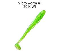 Мягкая приманка CRAZY FISH Vibro Worm 4'' 75-100-20-6, фото 