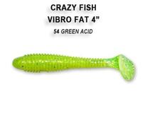Мягкая приманка CRAZY FISH Vibro fat 4" 14-100-54-6, фото 
