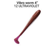 Мягкая приманка CRAZY FISH Vibro Worm 4'' 75-100-12-6, фото 
