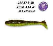 Мягкая приманка CRAZY FISH Vibro fat 4" 15-100-4d-6, фото 