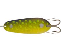 Блесна колебающаяся KUUSAMO RASANEN Weedless 70/10 Ye/G/GR-B UV, фото 