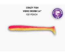 Мягкая приманка CRAZY FISH Vibro worm 3.4" 13-85-13d-6, фото 