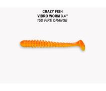 Мягкая приманка CRAZY FISH Vibro worm 3.4" 13-85-15d-6, фото 