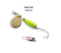 Блесна вращающаяся Crazy Fish Spinner BEAGLE-2,1g #7-GCH, фото 