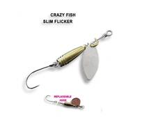 Блесна вращающаяся Crazy Fish Spinner SLIM FLICKER-1,9g #2, фото 