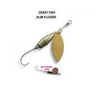 Блесна вращающаяся Crazy Fish Spinner SLIM FLICKER-1,9g #1, фото 