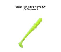 Мягкая приманка CRAZY FISH Vibro worm 3.4" 12-85-54-6, фото 