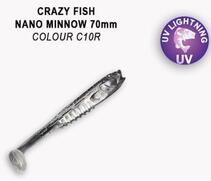 Мягкая приманка CRAZY FISH Nano Minnow 2.8" 53-70-C10R-7, фото 