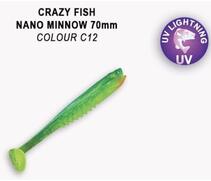 Мягкая приманка CRAZY FISH Nano Minnow 2.8" 53-70-C12-7, фото 