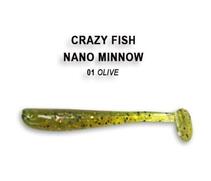 Мягкая приманка CRAZY FISH Nano Minnow 2.2" 22-55-1-6, фото 